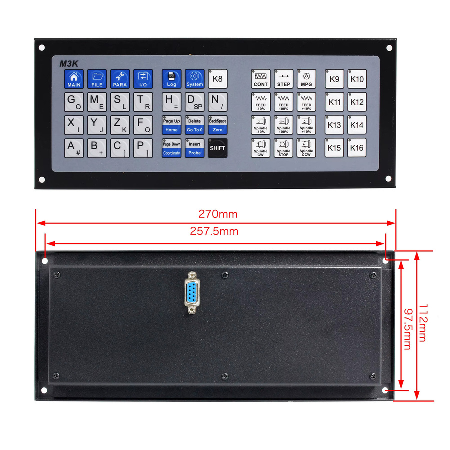 POWACE DDCS Expert v2.1 5-Achsen-CNC-Steuerungssystem Offline Stand-Alone PLC Servo-Schrittmotor-Bewegungssteuerung mit MPG in Schwarz - Bild 3