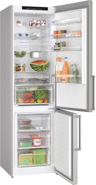 Bosch Serie 4 Kühl-Gefrierkombination KGN39VIBT in Edelstahl-Look Silver - Bild 1
