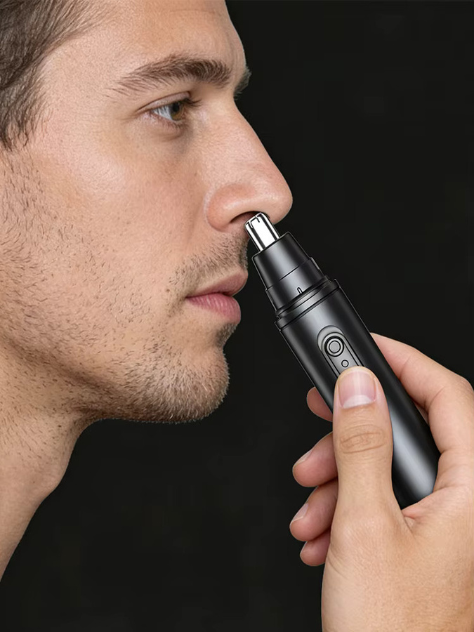 Peicon 2-in-1 Ohr- und Nasenhaarschneider, Schwarz, Herren - Bild 7