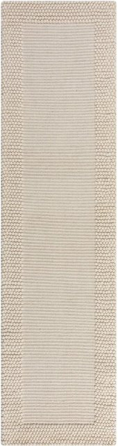 Flair Rugs Wollteppich Bobble Border in Elfenbein, B/T: 230 x 60 cm - Bild 1