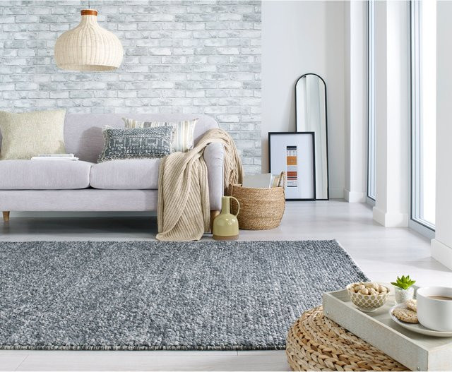Kadima Design Teppich uni Anthrazit B: 200 cm, T: 290 cm - Bild 1