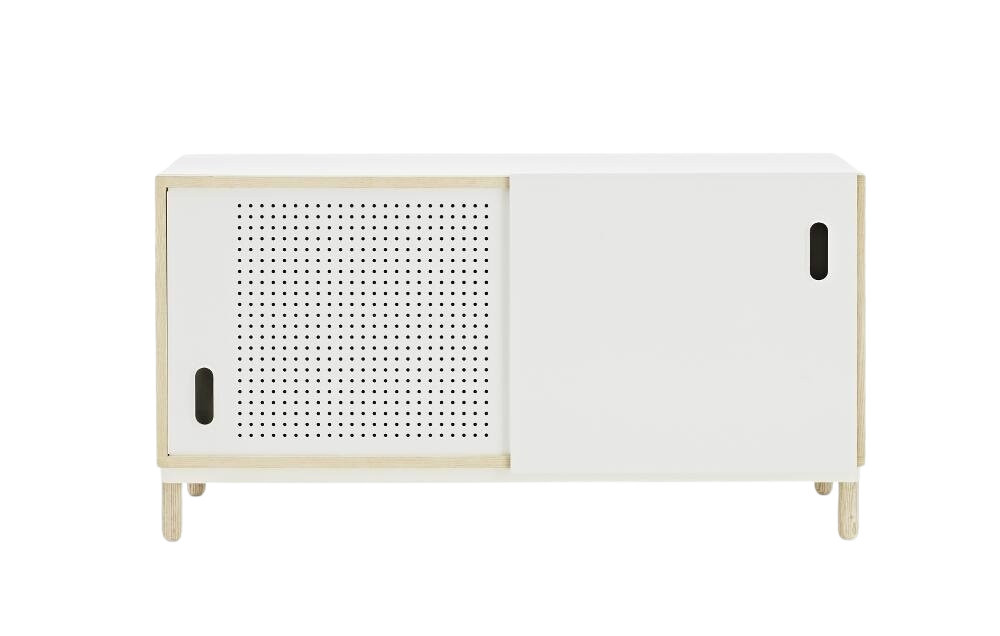 Normann Copenhagen Kabino Sideboard in Weiß aus Eschenholz und MDF mit Aluminium-Details im skandinavischen Design - Bild 2