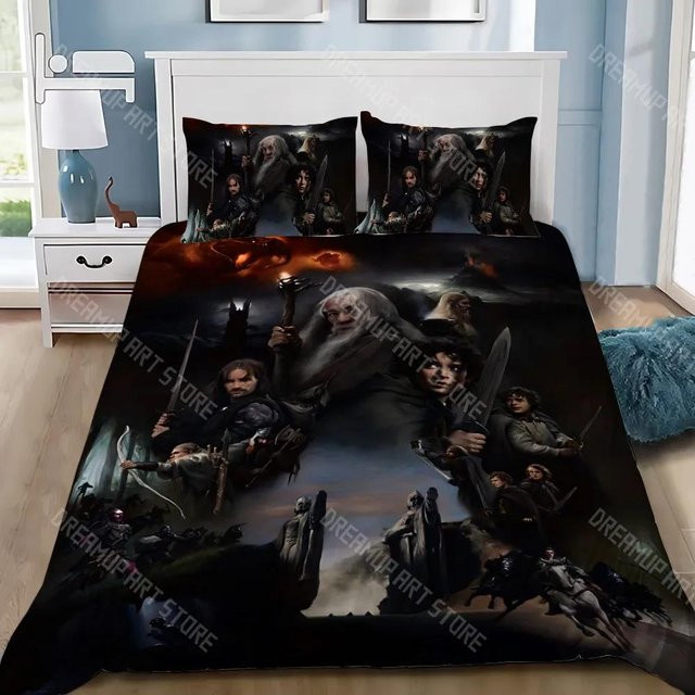 Tinika Chen Bettwäsche-Set Der Herr der Ringe mit Kissenbezug für Einzelbett oder Doppelbett, Größe: B 150 cm x L 200 cm - Bild 1