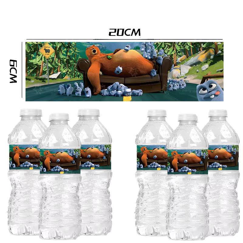 Grizzy und die Lemminge Aufkleber für Wasserflaschen, Spielzeug - Bild 2