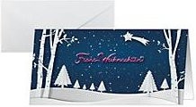 Sigel Weihnachtsmotiv-Karte Pop-up Winterlandschaft in Weiß und Blau, 25 Stück, DIN lang - Bild 1