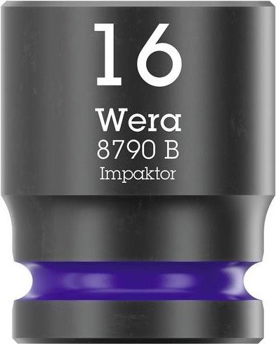 Wera Impaktor 8790 B Außen-Sechskant Steckschlüsseleinsatz 16mm in Schwarz 3/8 - Bild 1