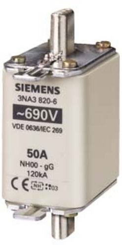 Siemens Sicherungseinsatz 63A 690V Größe 0, 3er-Pack, Weiß - Bild 1