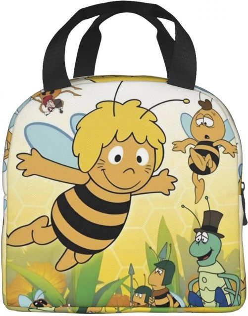Isolierte Lunchbox Biene Maja mit Blumen-Cartoon-Design von Fancy Style Studio in Multicolour - Bild 1