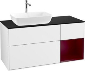 V&B Waschtischunterschrank Finion mit Wandbeleuchtung, Farbe Weiß lackiert, Breite: 120 cm, Tiefe: 50,1 cm, Höhe: 50,1 cm - Bild 1