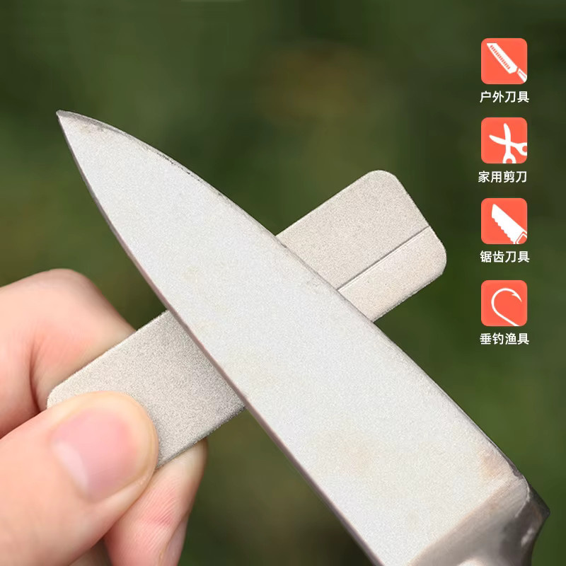 DMD Diamond Mini-Schleifhaken in Silber und Weiß als tragbarer Mini-Messerschärfer für Outdoor-Einsätze - Bild 3