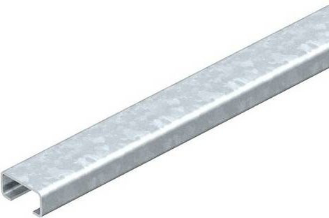 OBO Bettermann Profilschiene aus Metall in Silber, L: 200 cm, B: 3 cm, H: 1,5 cm - Bild 1