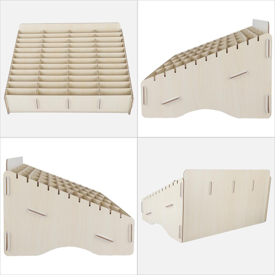 Nensit Handy Management Aufbewahrungsbox aus Holz mit 48 Fächern in Beige - Bild 2