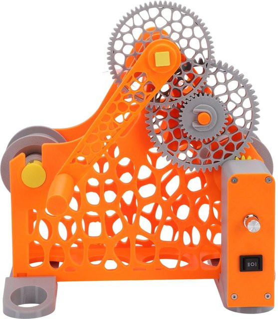 Elektrischer 3D Filament Umspuler und Schweißdraht Aufwickler von Toys Arts in Grau und Orange für 2kg Spulen - Bild 1