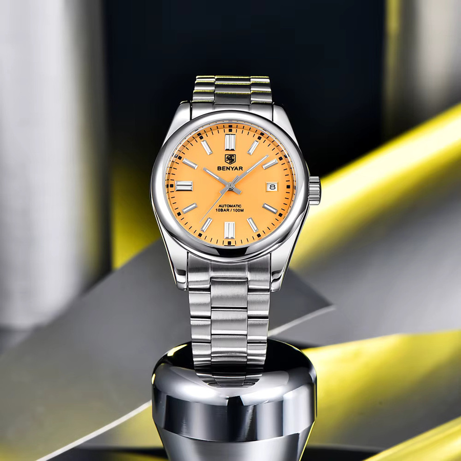 BENYAR Armbanduhr Automatik, Edelstahl, Schwarz, Saphirglas, Herren - Bild 3
