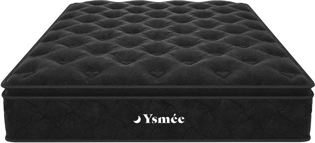 Vente-unique Standardmatratze Black Dream Schwarz mit Taschenfederkern H3 B: 160 cm, T: 200 cm - Bild 1