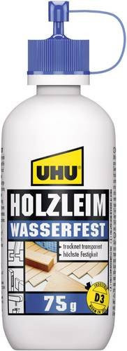 UHU Holzleim wasserfest D3 transparent 75 g - Bild 1