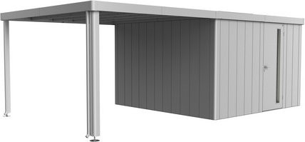 Biohort Seitendach Neo in Silber-Metallic für Gerätehäuser B/H: 300 x 347 cm - Bild 1