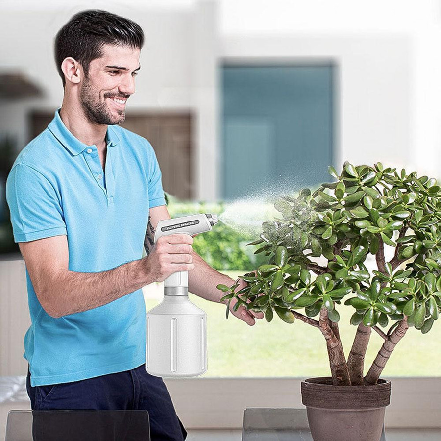 Koogeelife Elektrische Gießkanne und Sprühflasche mit Akku für Innen und Außen, Weiß - Bild 2