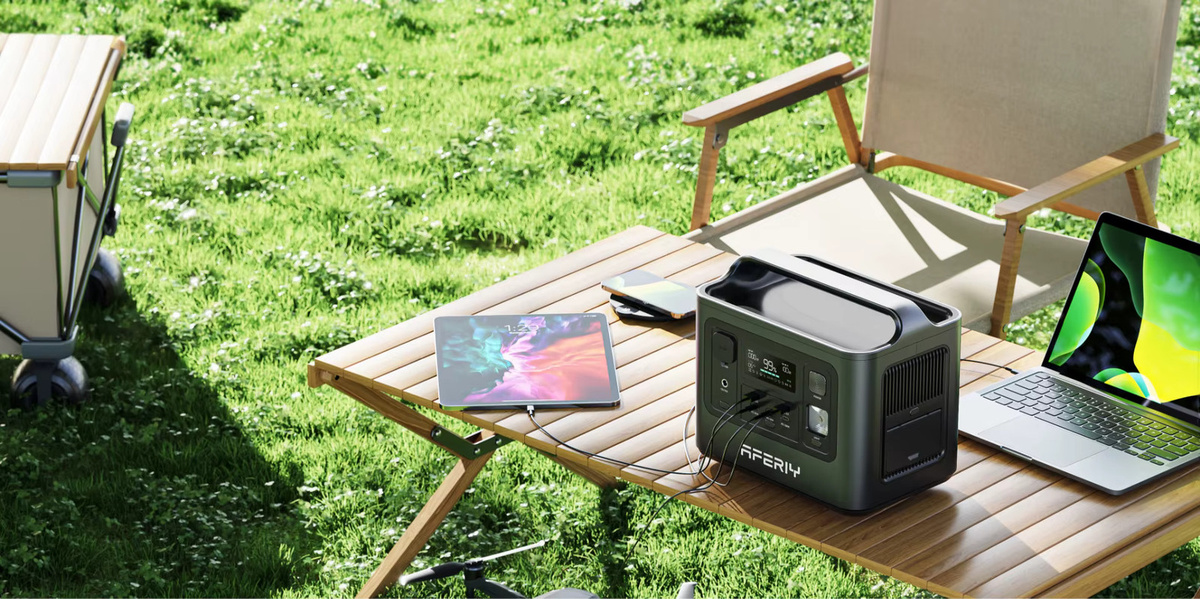 AFERIY P010 Tragbare Powerstation mit 800W und 512Wh LiFePO4 Akku, Grau, Outdoor-Generator mit 8 Ausgängen - Bild 3