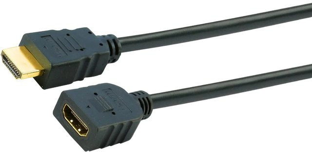 Schwaiger High-Speed HDMI Kabel mit Ethernet/LAN in Schwarz, Länge: 1,5 m - Bild 1