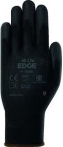 Ansell Edge 48-126 Schutzhandschuhe mit PU-Beschichtung in Schwarz, Größe XL - Bild 1