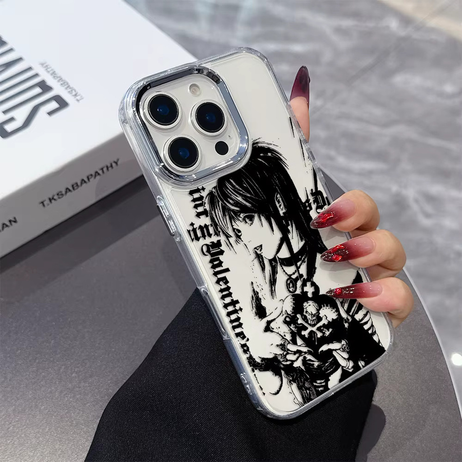 Luxus Clmj Death Note Misa Handyhülle für Samsung Galaxy A56 A36 A26 A06 A55 A35 A16 A54 A34 A25 A24 A15 A05 A73 A53 A33 4G 5G in Transparent - Bild 5