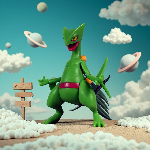 Bandai Pokémon Sceptile Ace Lizard King, Actionfigur, 9 cm - Bild 1