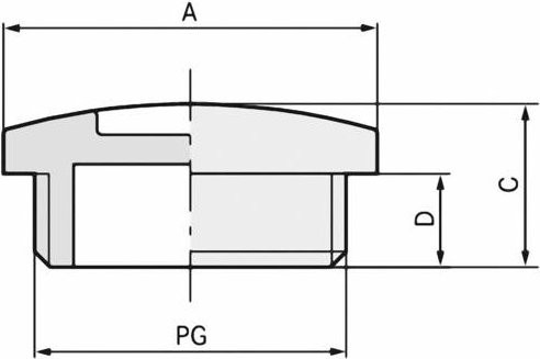 LAPP Skindicht Verschlussschraube PG 7 aus Polystyrol in Lichtgrau RAL 7035, 100 Stück - Bild 1