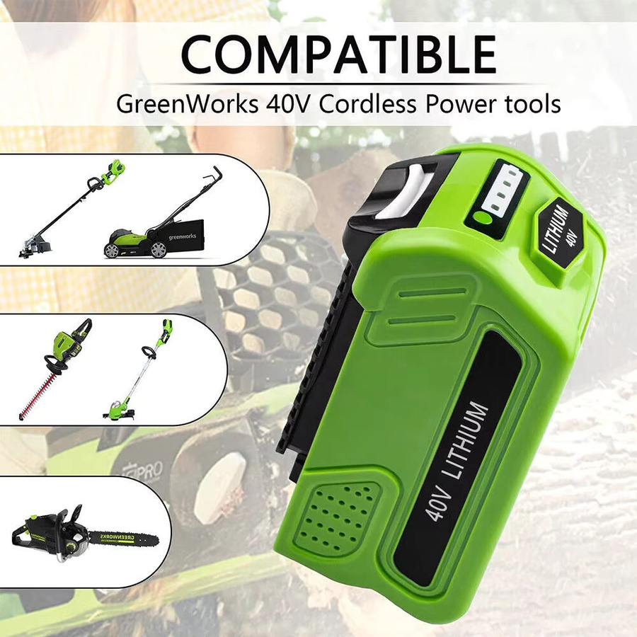 Greenworks 40V G-Max Lithium-Ionen-Ersatzakku 8,0Ah für Rasenmäher und Elektrowerkzeuge - Bild 6