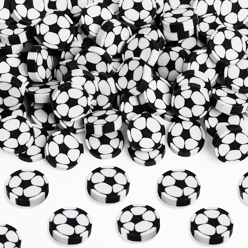 10 Stück Radiergummi-Set mit Cartoon-Fußballmuster in Multicolour für Schule und Kindergarten - Bild 5