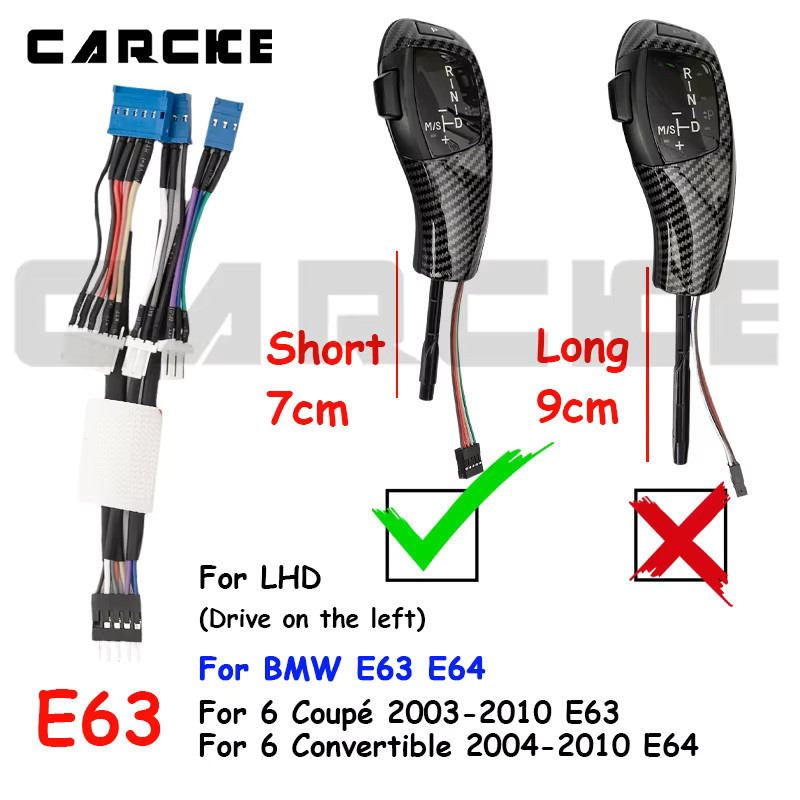 CARCKE E90 LED-Schaltknauf für BMW E81 E87 E82 E88 E63 Automatikgetriebe Upgrade-Set - Bild 3