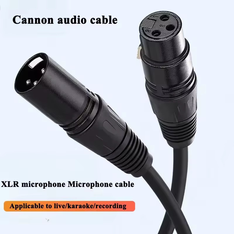 Sound Cannon XLR Kabel Schwarz 3Pin XLR Stecker auf Buchse für Mikrofon, Mixer und Verstärker - Bild 2