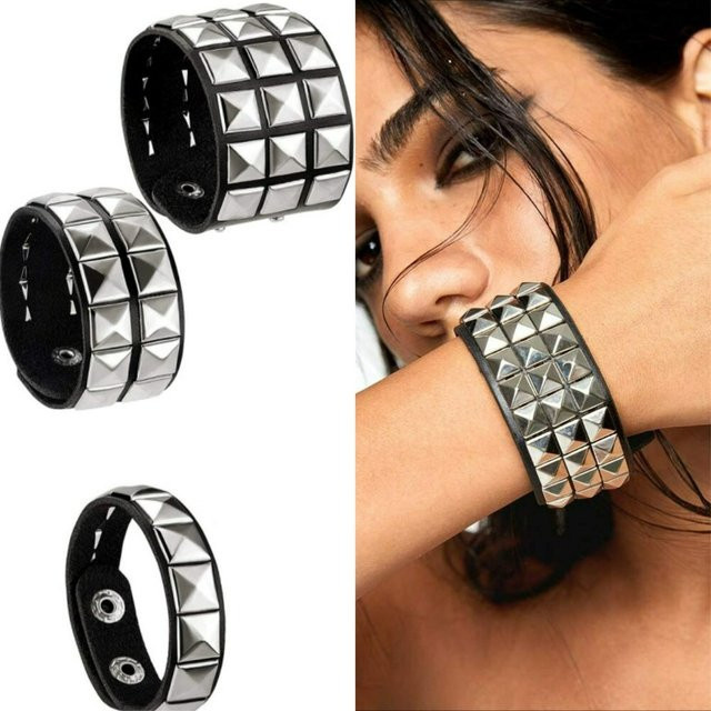 SUMENG Armband, Nieten, Silber, Unisex - Bild 1