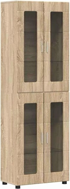 vidaXL Highboard FLORIN in Sonoma-Eiche, modernes Sideboard mit Schranktüren für Wohnzimmer oder Home Office, B/T/H: 60 x 35 x 182 cm - Bild 1