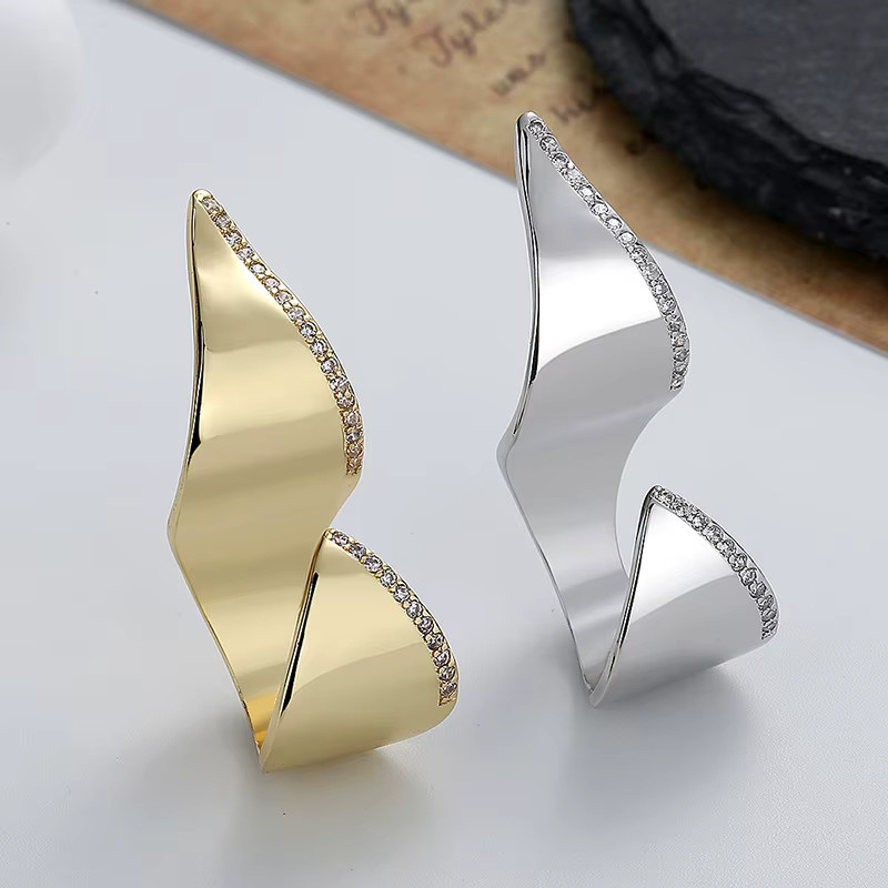 Offener Ring mit Zirkon, Damen - Bild 2