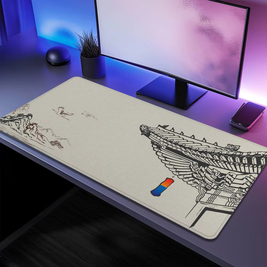 Potdemiel XXL Gaming Mauspad Anime Hanok Design für Computer und Schreibtisch - Bild 3