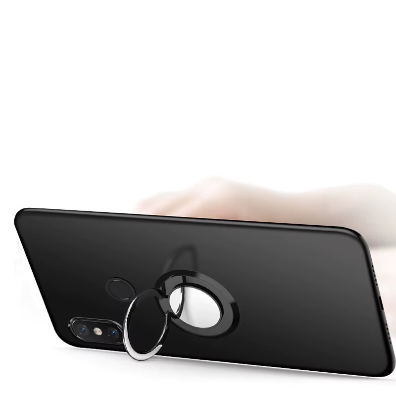 Stoßfeste TPU-Schutzhülle mit Ringhalter und Ständer für Oukitel WP60 in Silber - Bild 2