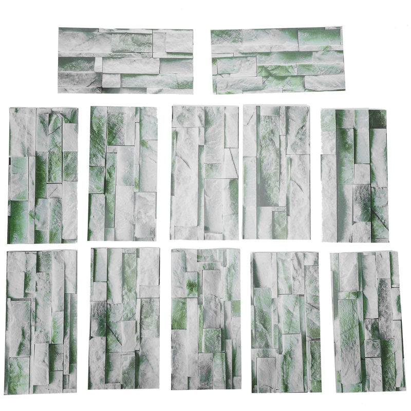 12 Stück PVC Fliesenaufkleber wasserdicht selbstklebend grau abstrakt modern für Bad, Küche und Wohnzimmer - Bild 5