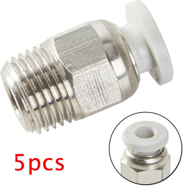Creality Pneumatischer Rohrverschraubungsstecker PC4M10 in Silber für FDM 3D-Drucker - Bild 1