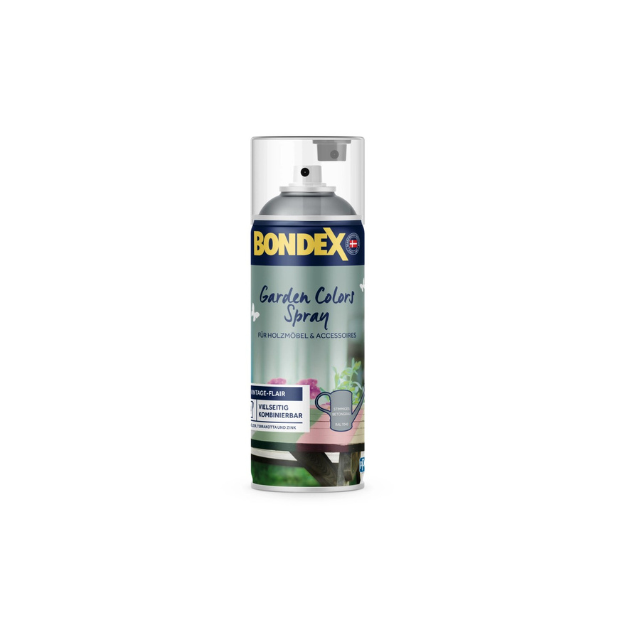 Bondex Garden Colors Spray Lack in Betongrau RAL 7040, 0,4 l - Bild 2