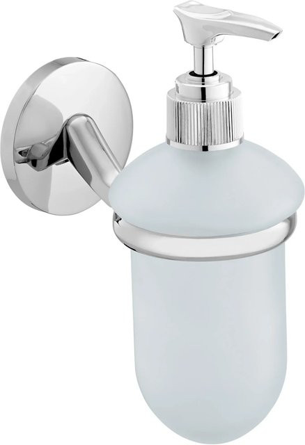 CMI Seifenspender S300 mit Wandhalterung in Transparent und Weiß - Bild 1
