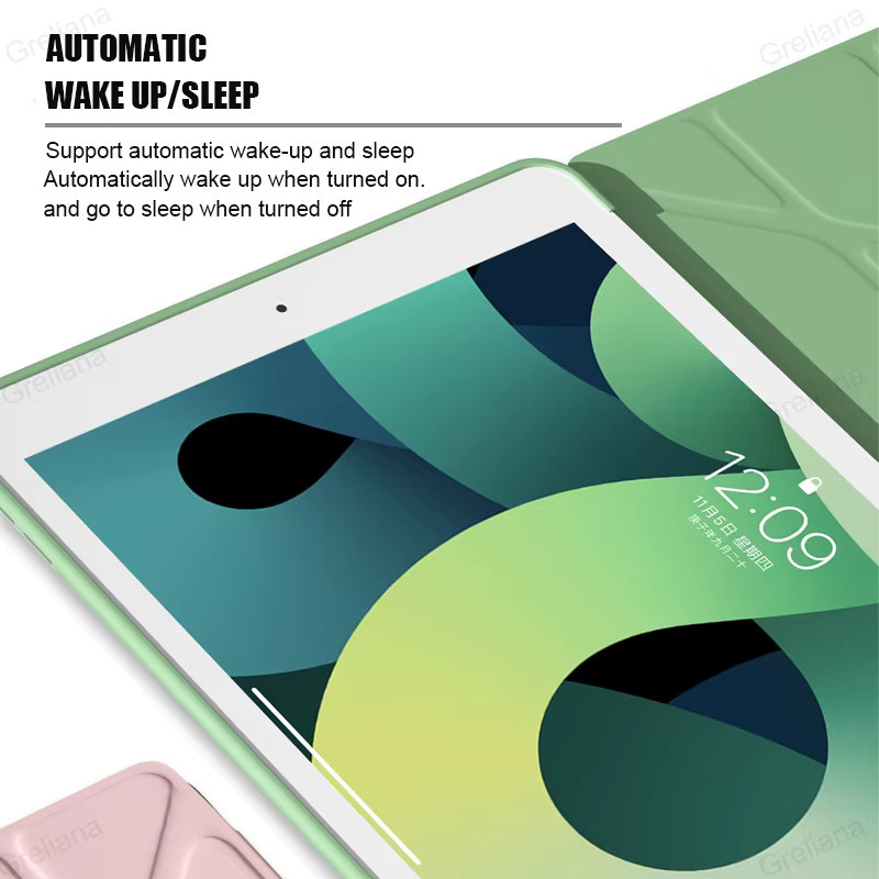 Schutzhülle für Apple iPad Pro 11 M4 M5, iPad Air 11 2025, iPad 10.9 und iPad Mini 6 in Schwarz und Grün - Bild 2