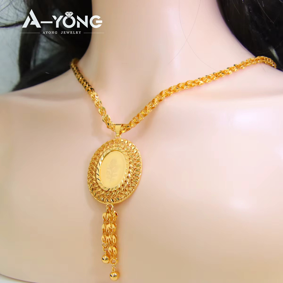 A-YONG AYONG JEWELRY Halskette, Gold, Blumen Anhänger, Damen - Bild 2