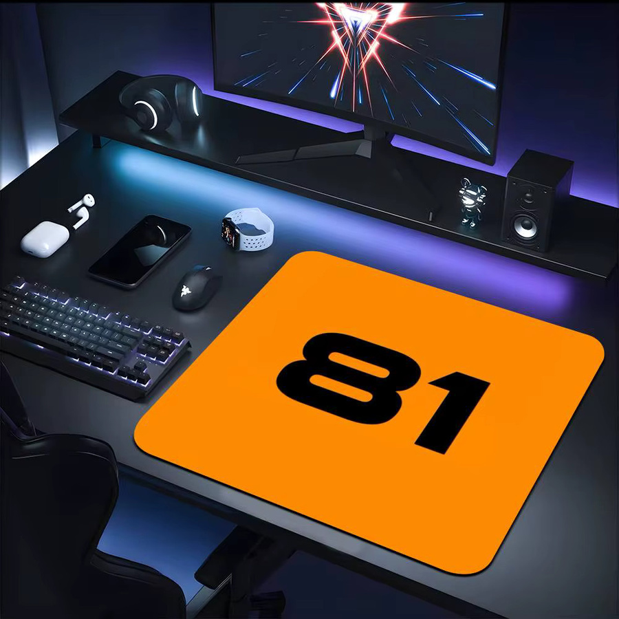Mesuca Mauspad O-Oscar P-Piastri in Orange, rutschfestes Schreibtischpad für Tastatur und Laptop - Bild 3