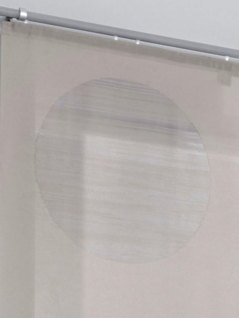 Schiebevorhang Heine Home mit Kreis-Dessin aus 100% Polyester in Beige oder Grey, Breite: 145 cm, Höhe: 145 cm - Bild 1
