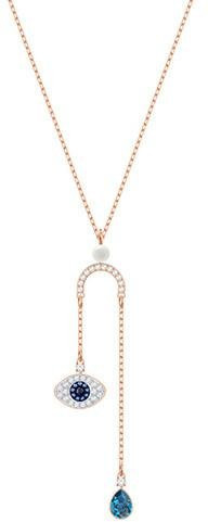 Swarovski Halskette, Kristall, Roségold, Damen, Blau - Bild 1