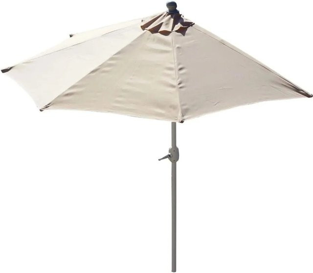 MCW Sonnenschirm Lorca halbrund in Creme mit UV 50+ Schutz, Durchmesser: 300 cm - Bild 2