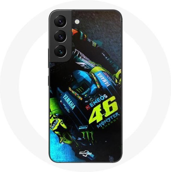 Flexible Schutzhülle für Samsung Galaxy S21 FE mit Valentino Rossi Design in Schwarz und Multicolour - Bild 1