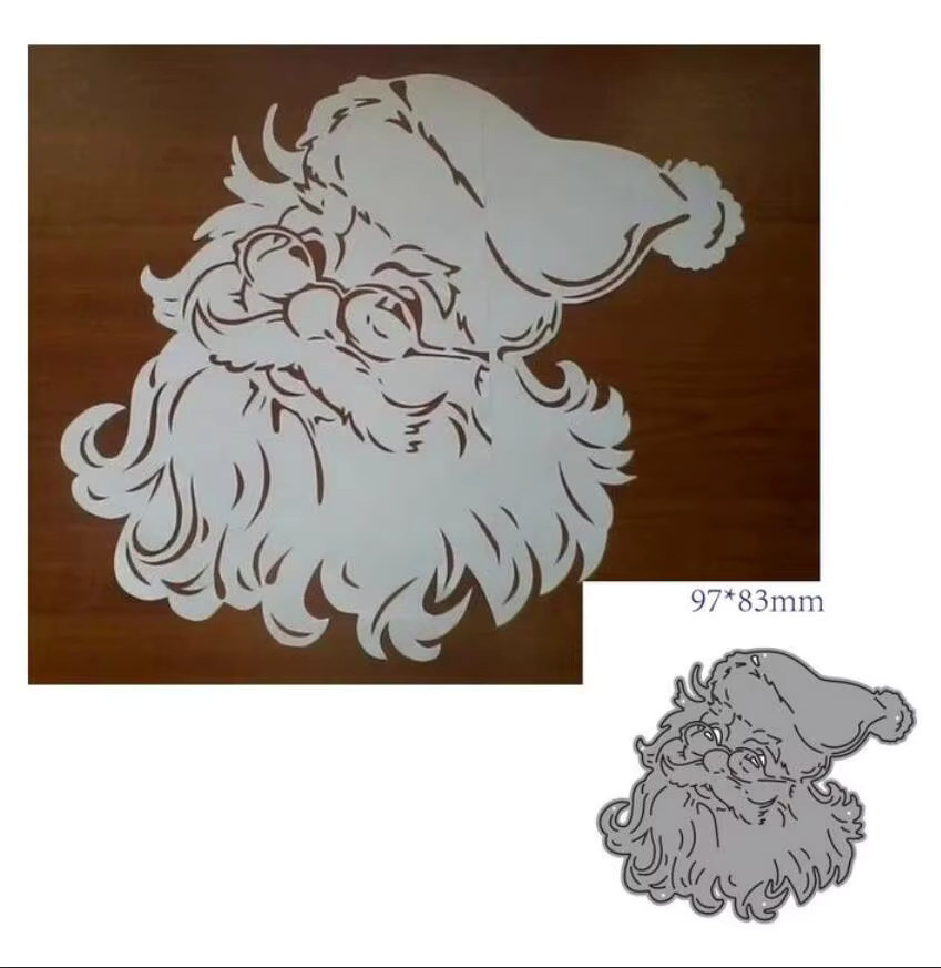 Santa Claus Weihnachts Dekoration Metall Stanzschablone und Prägeschablone für Papierhandwerk - Bild 2