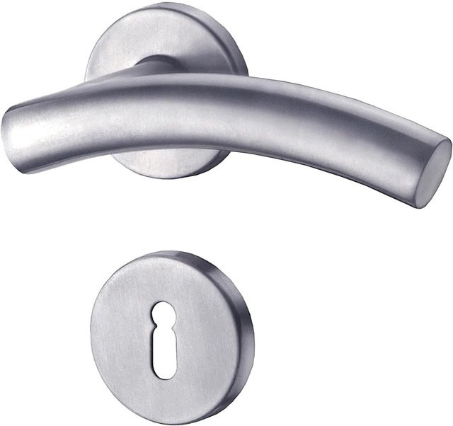 AnsaPro Zimmertür-Rosetten-Garnitur BB Havel in Edelstahl Silber, B/H: 58,0 x 190,0 mm - Bild 1